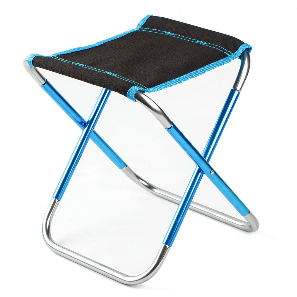 Sedia pieghevole portatile per esterni in alluminio con sedile per picnic, barbecue e spiaggia. Carico massimo di 100 kg.