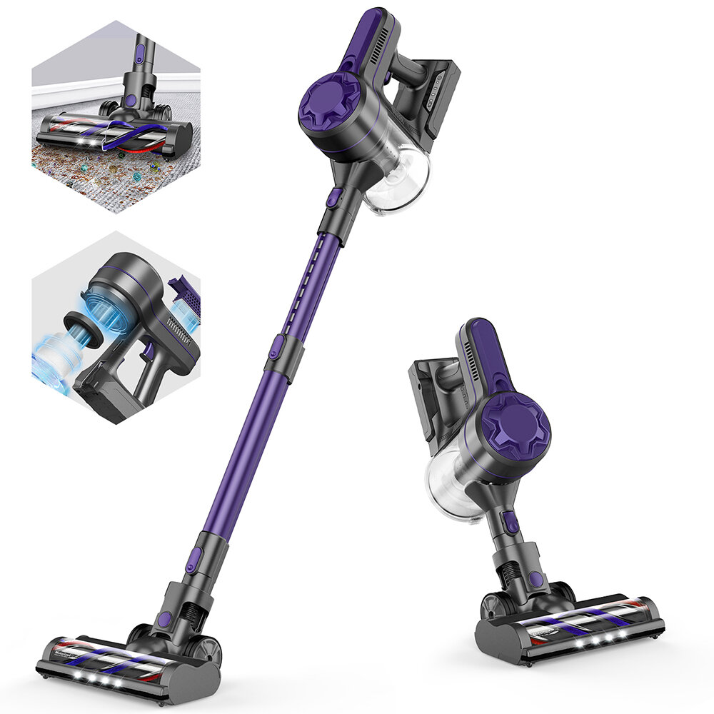 [EU Direct] A10 Vacuum Cleaner Cordless Vacuum Cleaner,Stick Vacuum Cleaner with Powerful Suction,Rechargeable Vacuum 22