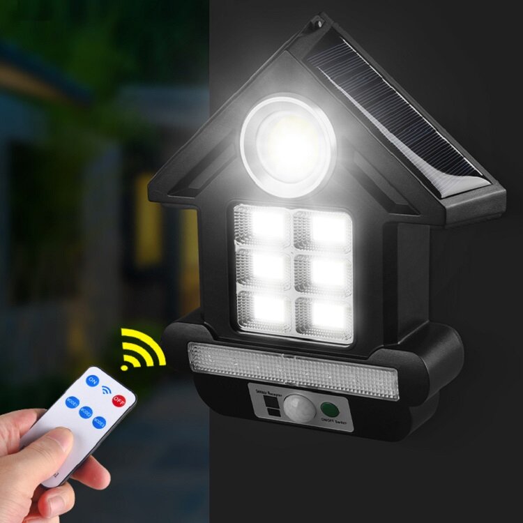81LEDs Solar Street Light Human Body Induction Wall Light IP65 Waterproof Outdoor Garden Sensor Light with Remote Contro