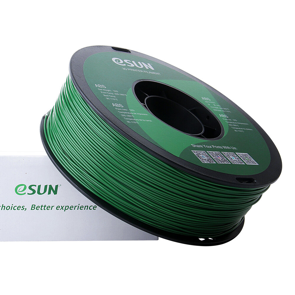 eSUN® ABS 1KG 3D -utskriftstråd 1.75mm ABS 3D -skrivarfilament Vakuumförpackning 1KG 2.2 LBS Spool 3D -utskriftsmaterial