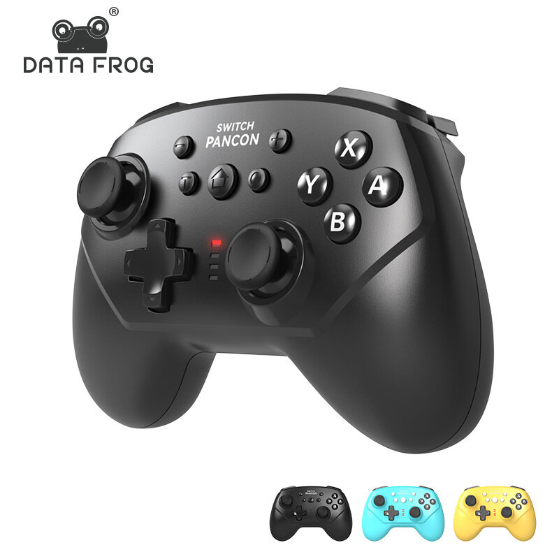 

DATA FROG Witch Wireless Game Controller for Switch/Oled/Lite Built-in 6-Axis Gyro Sensor Vibration Turbo Function bluet