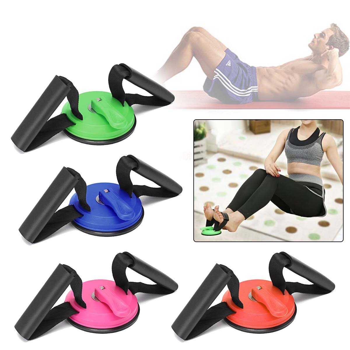 Abdominal Fitness Device Suction Cup Sit-up Aid Home Fitness Equipment Men's & Women's Abs Trainer