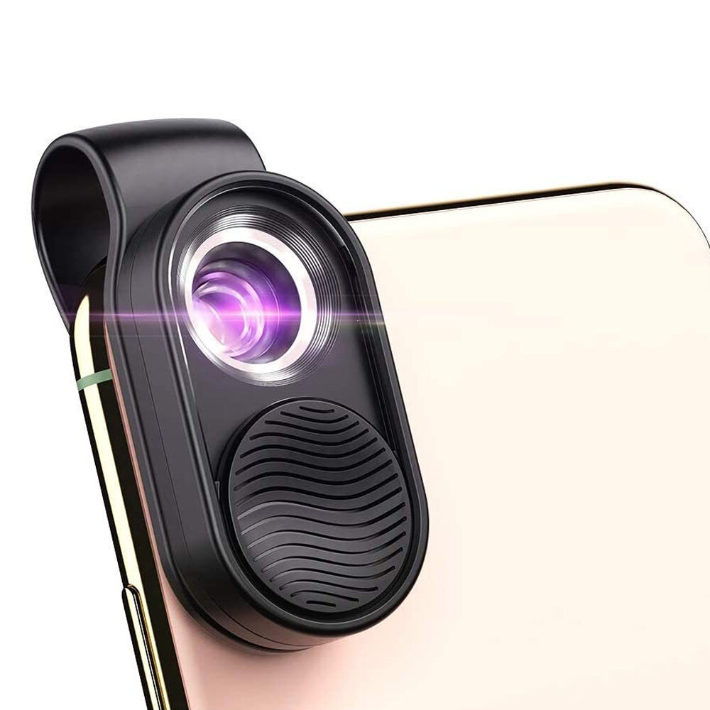 Ống kính kính hiển vi APEXEL 100X HD quang học kỹ thuật số USB sạc di động máy ảnh điện thoại Micro Pocket Lenses với kẹp đa năng LED Light.