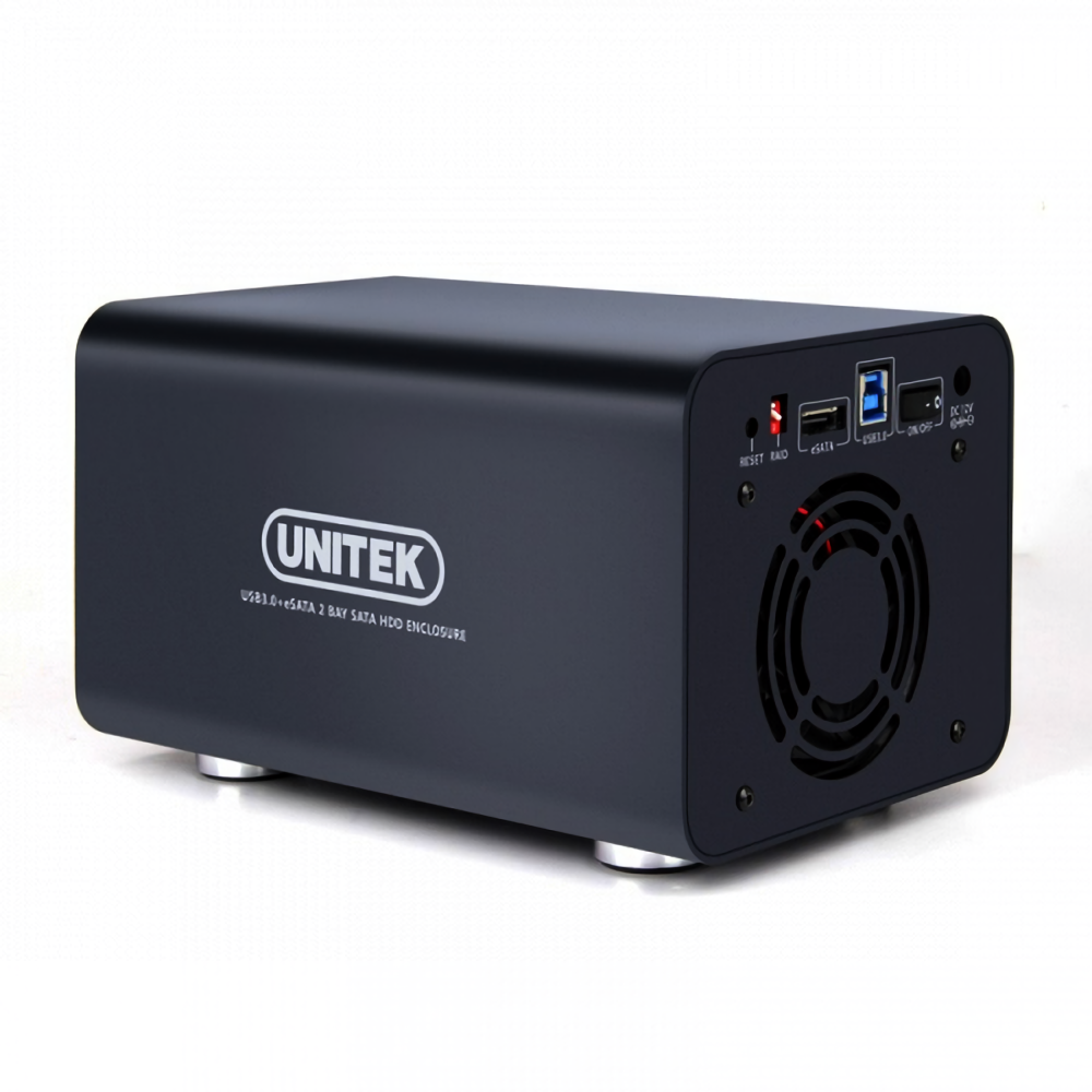 UNITEK Y-3355 USB 3.0 eSATA2ベイRAIDハードドライブドッキングステーションアルミニウム合金2.5 “3.5” SSDHDDエンクロージャー