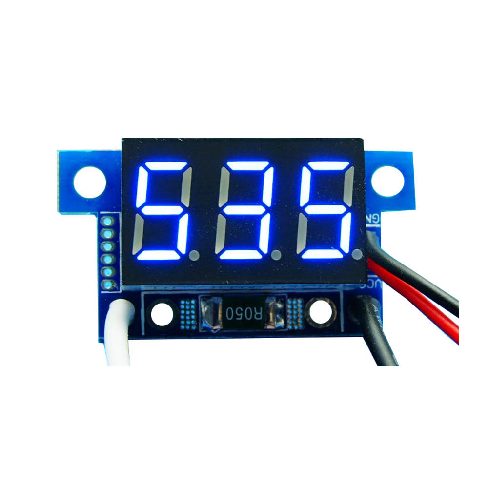 

5pcs Blue Light Mini 0.36 Inch DC Current Meter DC0-999mA 4-30V Digital Display With Reverse Connection Protection Ammet