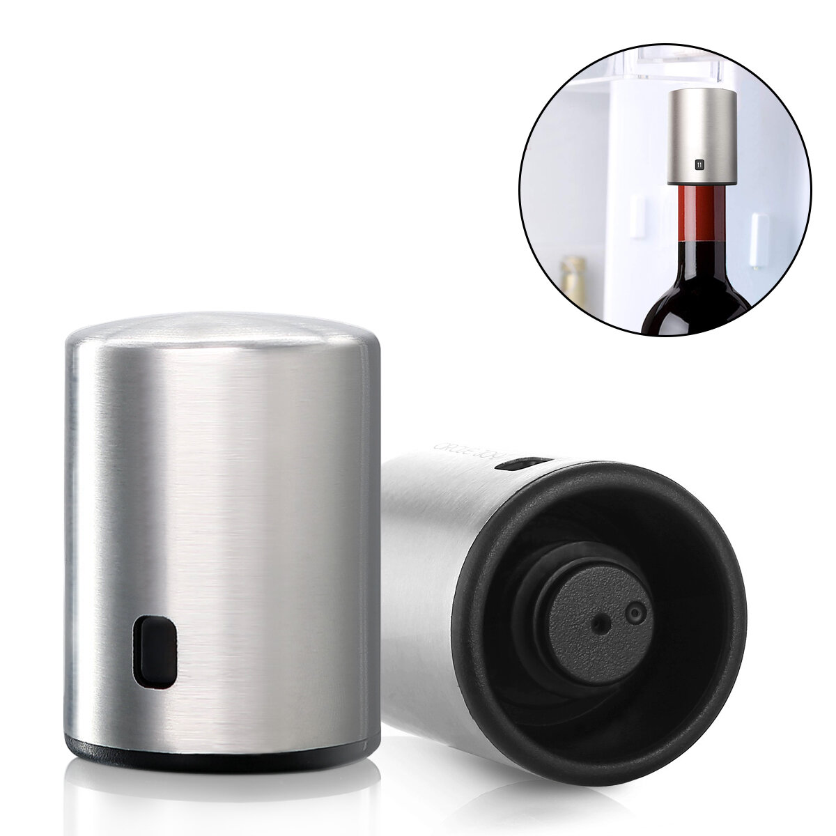 XIAOMI Circle Joy Smart Wine Stopper Stainless Steel Vacuum Memory Wine Stopper Electric Stopper Wine Corks
