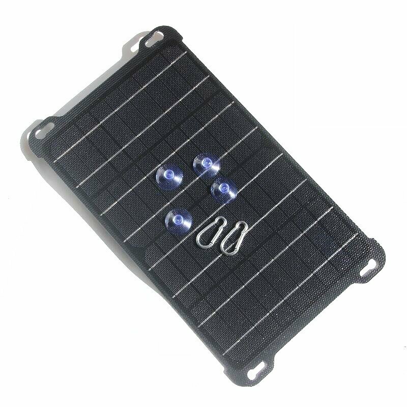 Caricabatterie solare ETFE da 15 W con doppia uscita USB, caricabatterie per batterie da 5 V per campeggio, pannello solare per auto all'aperto.