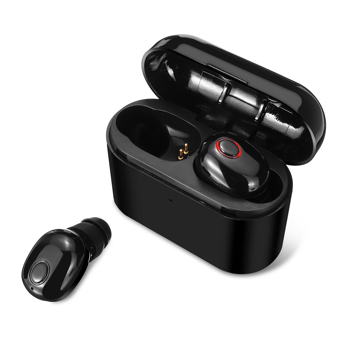 [Bluetooth 5.0] Draagbare TWS Echte draadloze koptelefoon Mini-geluidsonderdrukkende stereohoofdtele