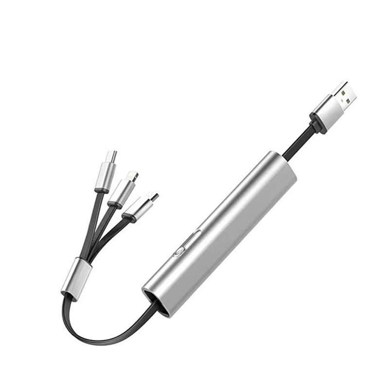 

2.4A USB-A до Type-C/iP/микро Кабель Fast Charging Медь Core Line длиной 0,27 м для iPhone 12 13 14 14Pro 14 Pro Max для