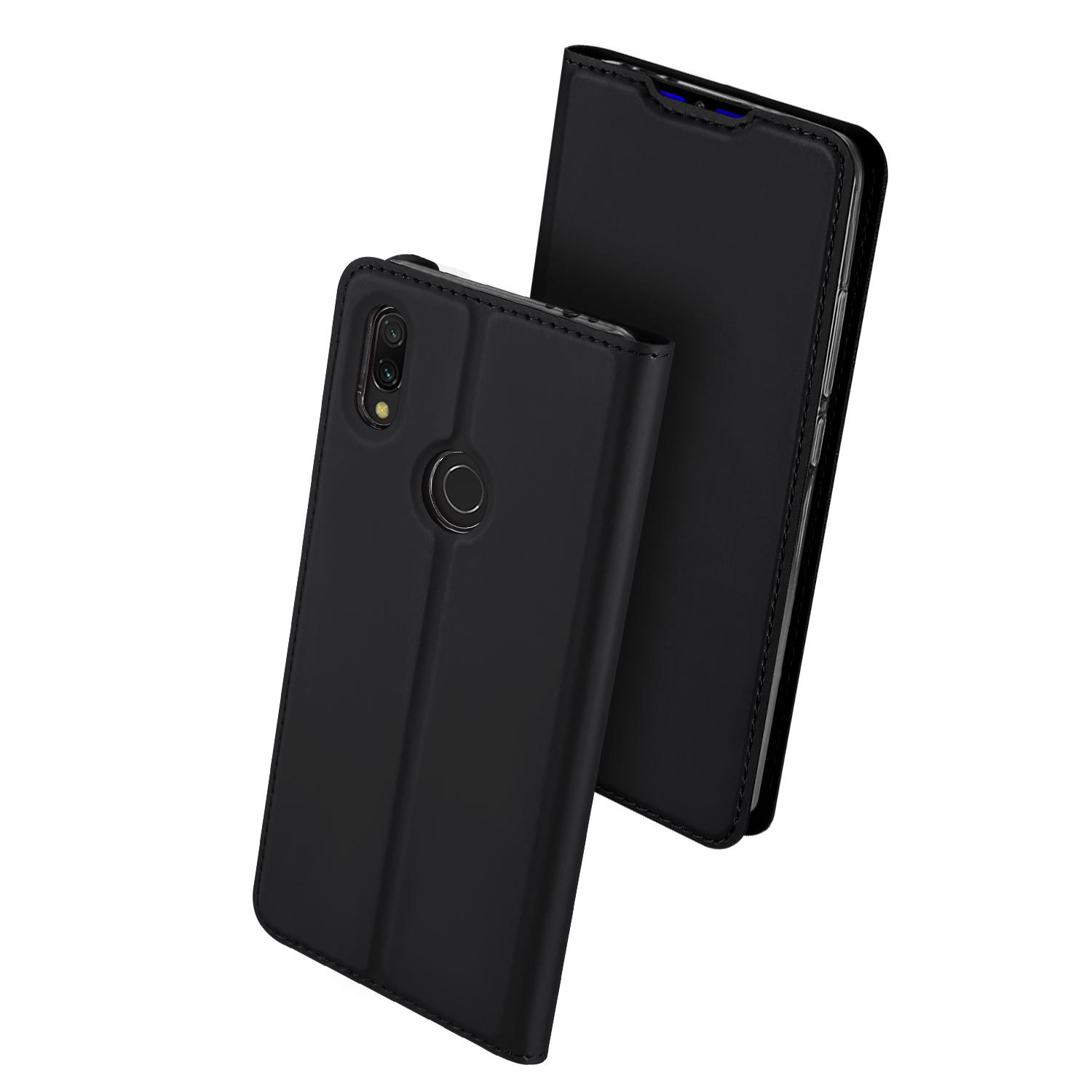 DUX DUCIS Flip Shockproof PU Leather Card Slot Full Body Cover Protective Case for Xiaomi Redmi 7 / 