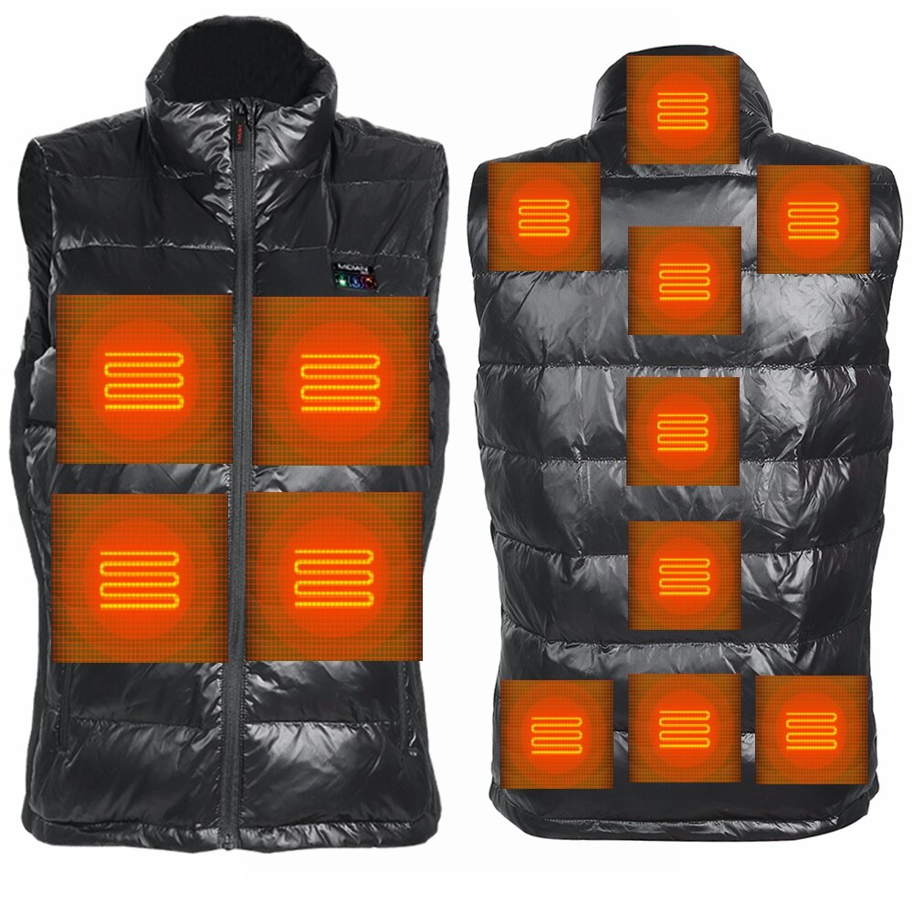 MIDIAN 13 Heating Zones Down Jacket Vest Warm Winter Men Women Electric...