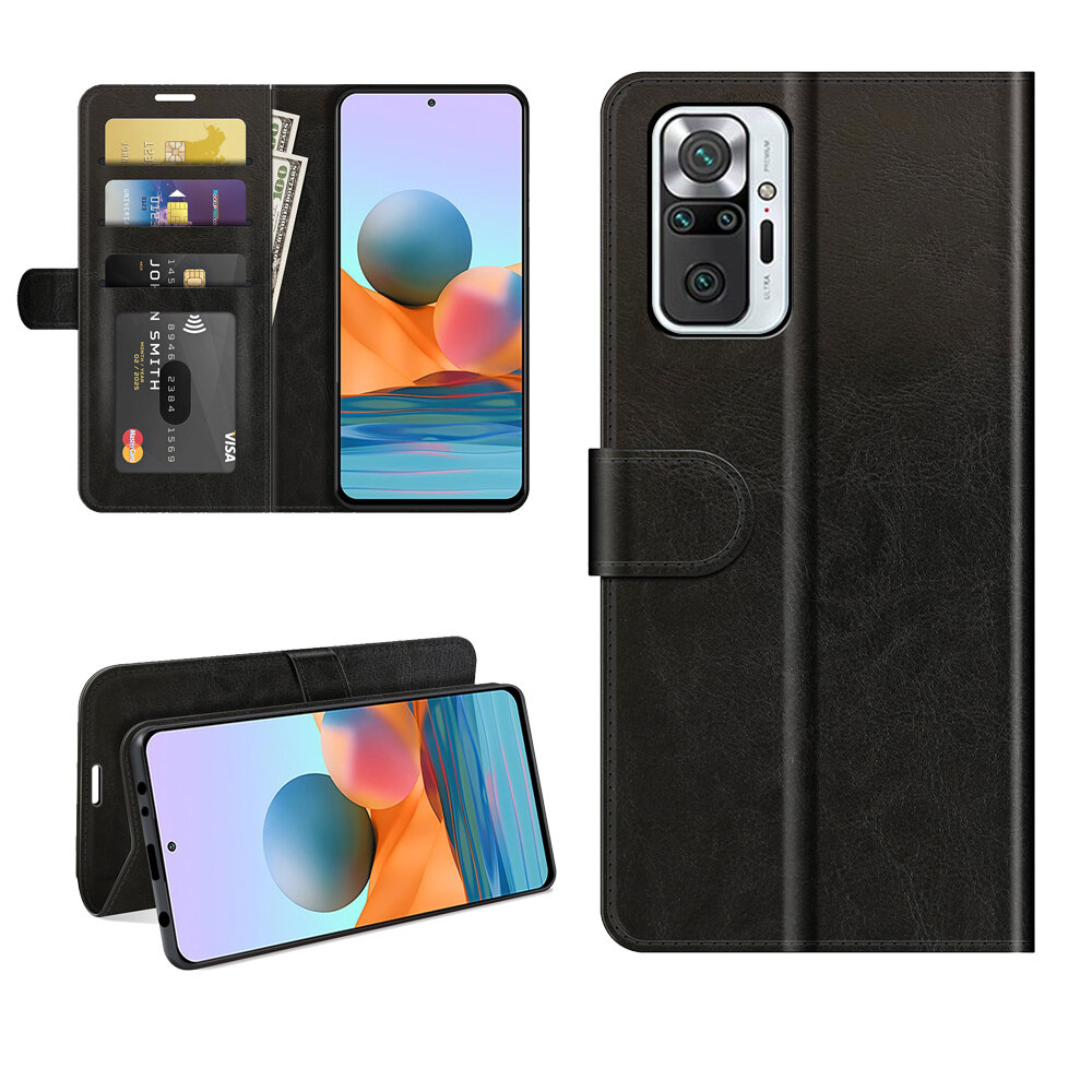 Bakeey for Xiaomi Redmi Note 10 Pro/ Redmi Note 10 Pro Max Case Magnetic Flip with Multiple Card Slot Foldable Stand PU