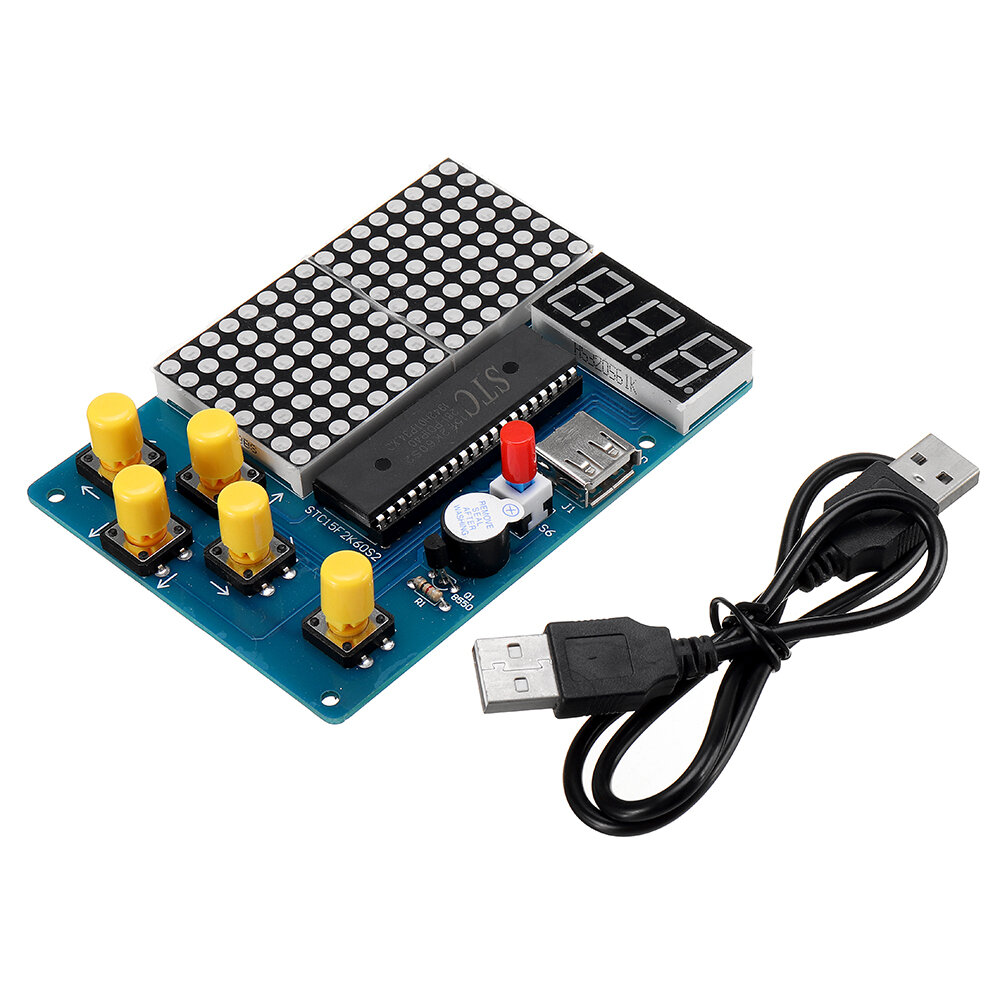 51 Single Chip Microcomputer Computer Game Machine Tetris/Snake/Racing/Aircraft Assembled
