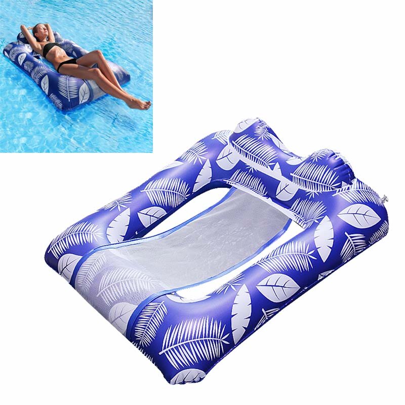 Inflatable Pool Hammock Foldable Float Lounger Floating Row Air Mattresses Bed Swimming Pool Water S
