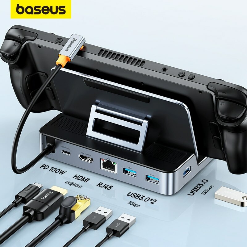 Baseus USB C Stacja dokująca do steam decka z EU za $42.99 / ~186zł