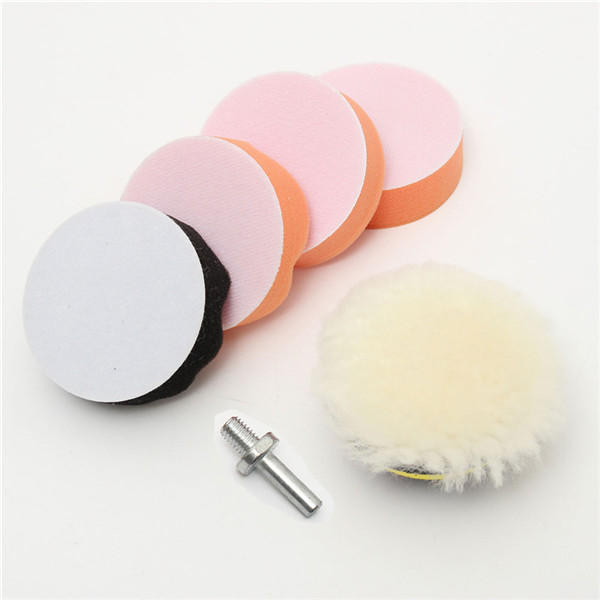 

7pcs 3 Inch 80mm Polishing Buffing Pad Kit with Drill Adapter for Car Polisher