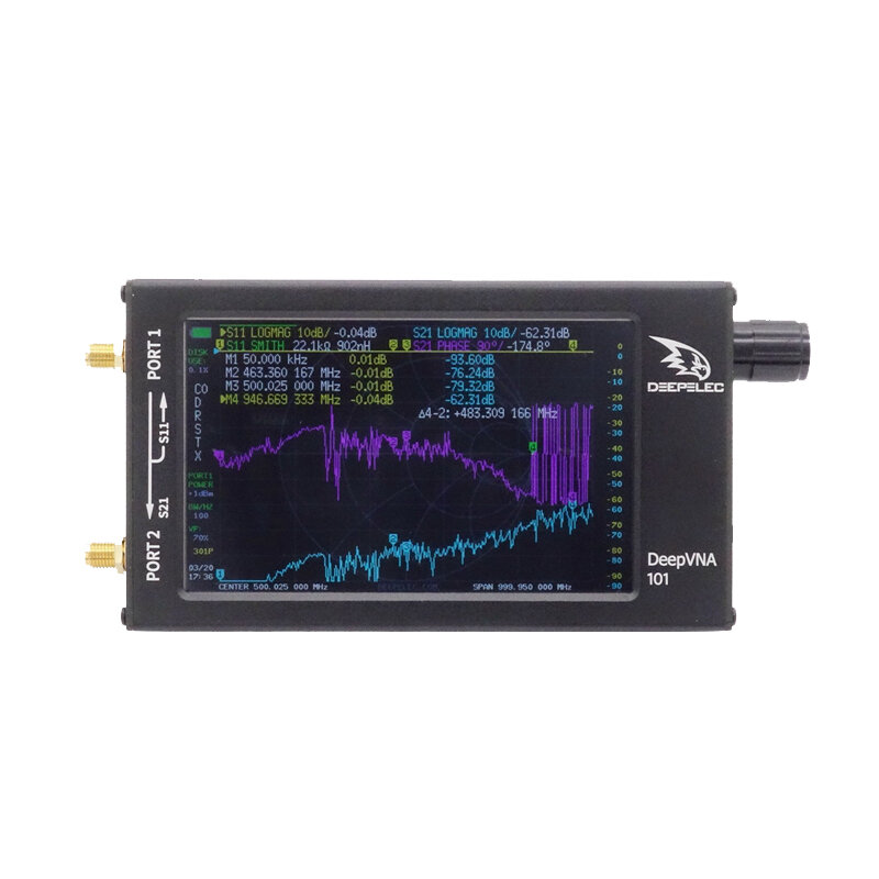 

Векторный анализатор цепей DeepVNA 101 10K-1,5 ГГц Анализатор HF VHF UHF Измеритель КСВ обновлен с NanoVNA-F
