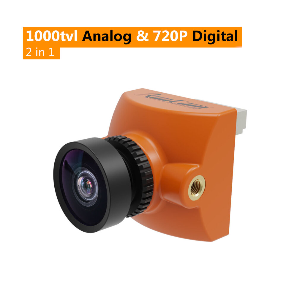 

RunCam Racer 4 Камера 1000tvl 720P Аналоговый цифровой Super WDR CMOS 1,8 мм 8MP 160 градусов FOV Mini FPV CAM