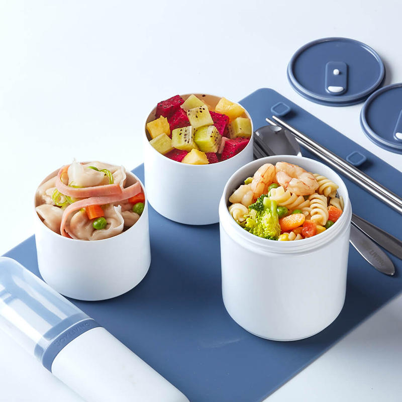Kalar 990ml Bento Öğle Kutusu Yemek Konteyner Mikrodalga Isıtıcı Soğutucu Piknik BBQ