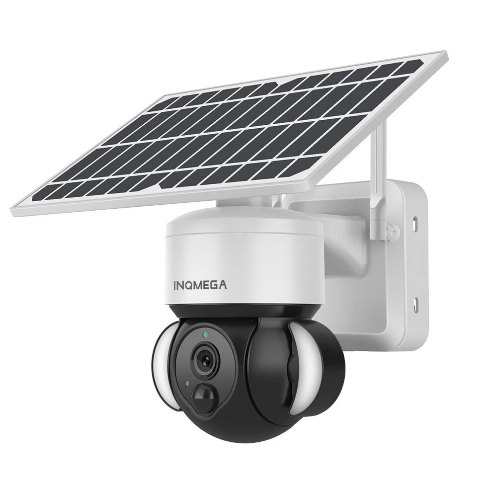 

INQMEGA Tuya HD Wifi Solar Camera Outdoor Waterproof Smart Home Alarm Surveillance CCTV Camera Works with Alexa Google H