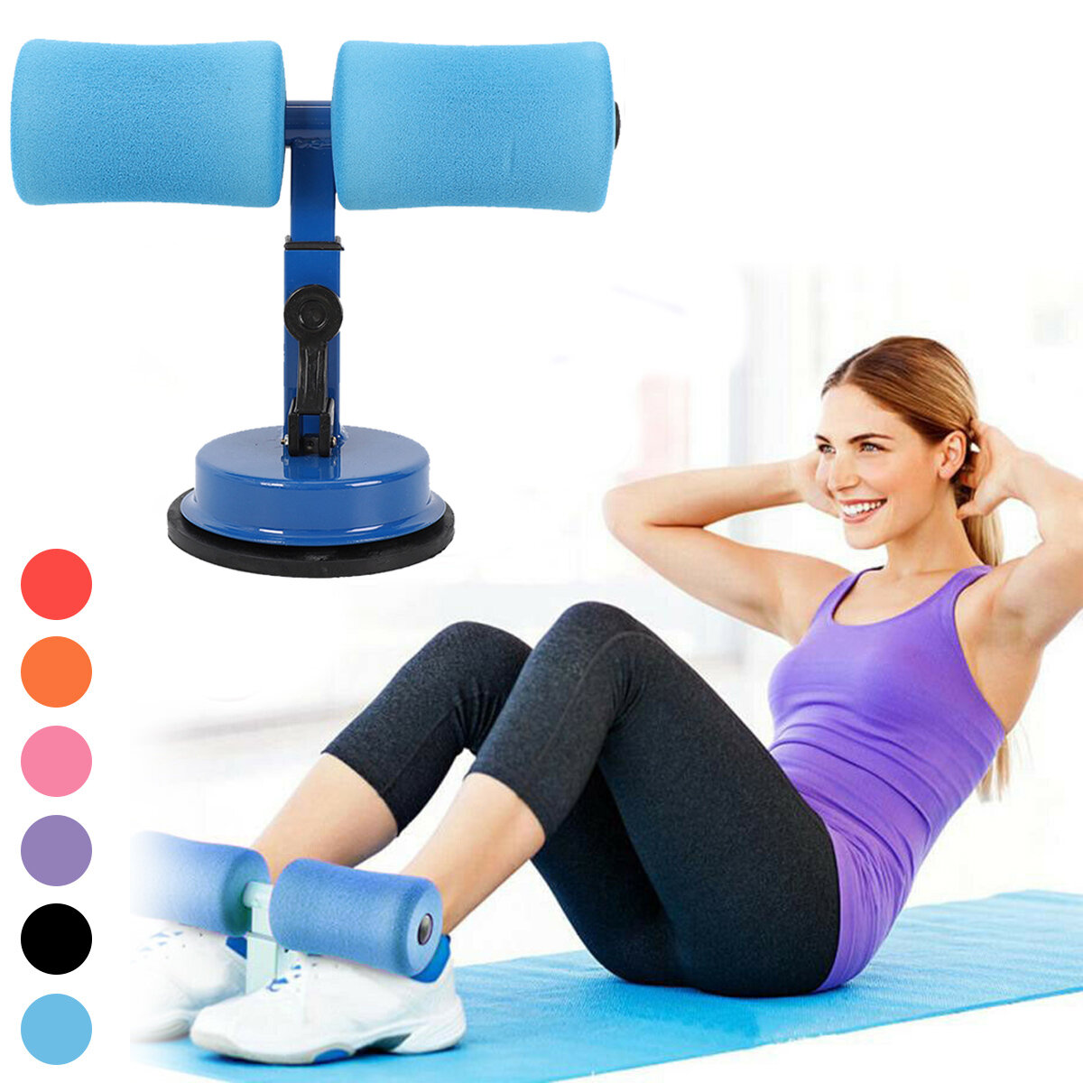 Abdomen Workout Sit-ups Assistant Device Waist Slimming Fitness Muscle Exercise Tools