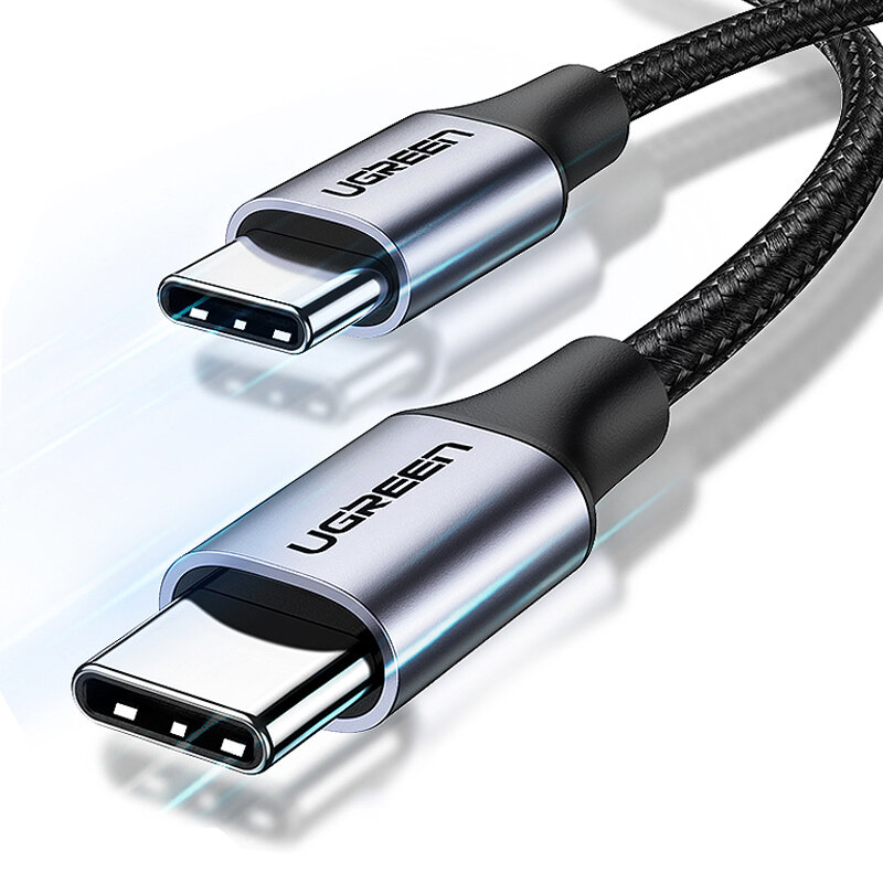 

Кабель ЮГРИН 100 Вт USB-C — USB-C PD3.0 QC4.0 3.0, быстрая зарядка, передача данных, луженый Медь Core Line 1M/длина 1,5