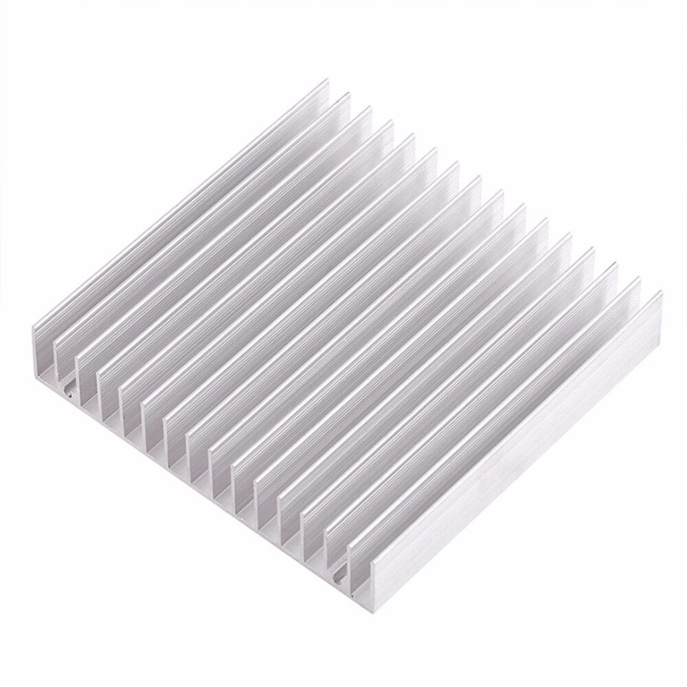 

Aluminum Heatsink 100*100*18mm MOS Tube Heat Sinks Radiator for IC Module PC Computer LED PCB Semiconductor Devices with
