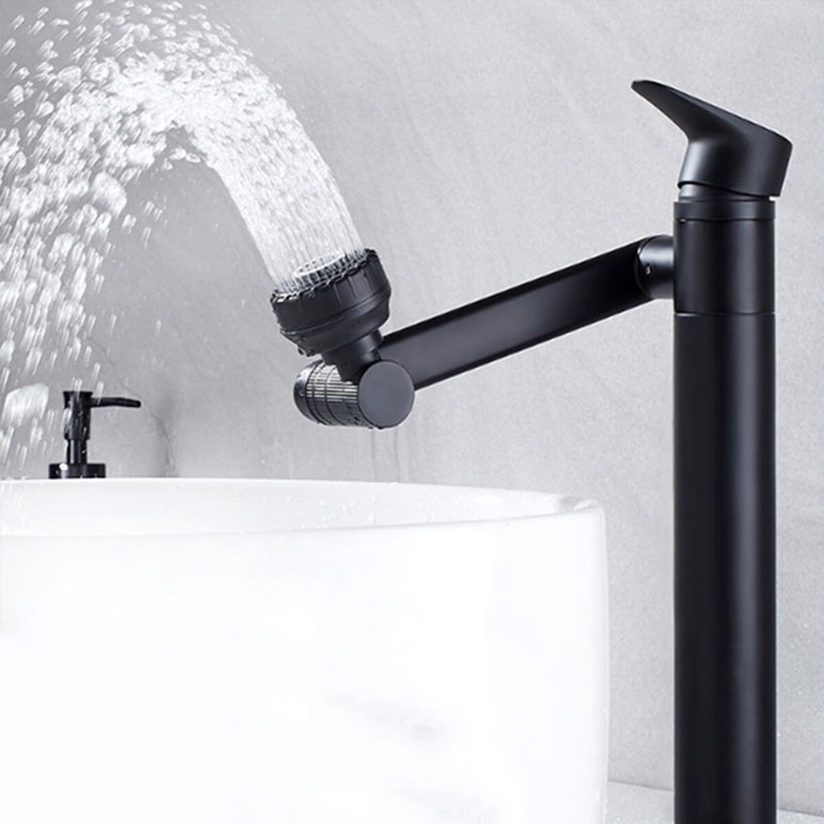 Bathroom Kitchen Basin Faucet 360? Mixer SinkTap Washbasin Single Lever With Hose