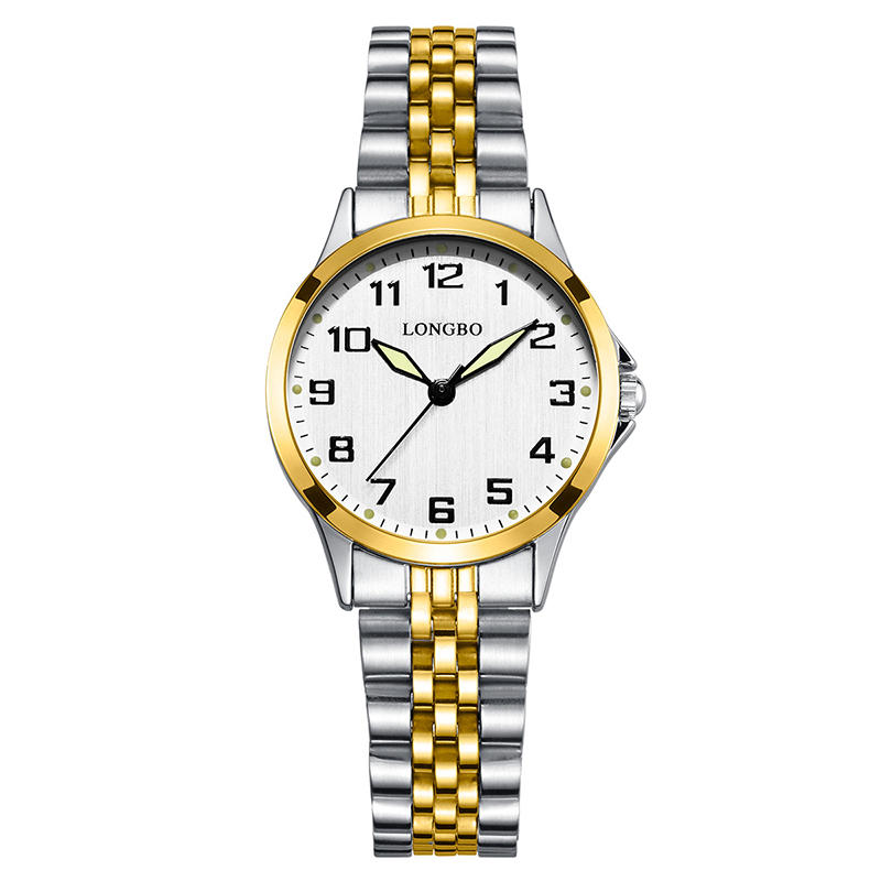 

LONGBO 80499 Luxury Stainless Steel Couple Quartz Watch