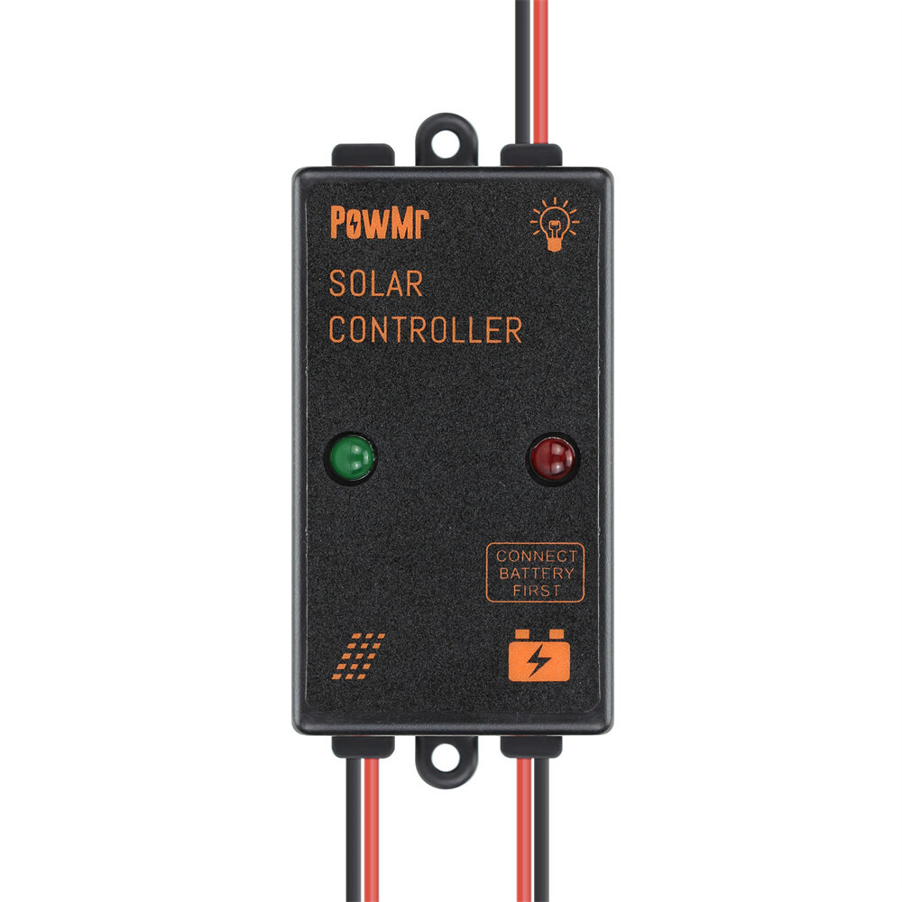 Küçük Güneş Ev Kullanımı için PowMr 5A 12V Güneş Paneli Şarj Cihazı Kontrolörü IP67 Mini Boyutlu Güneş Kontrolörü