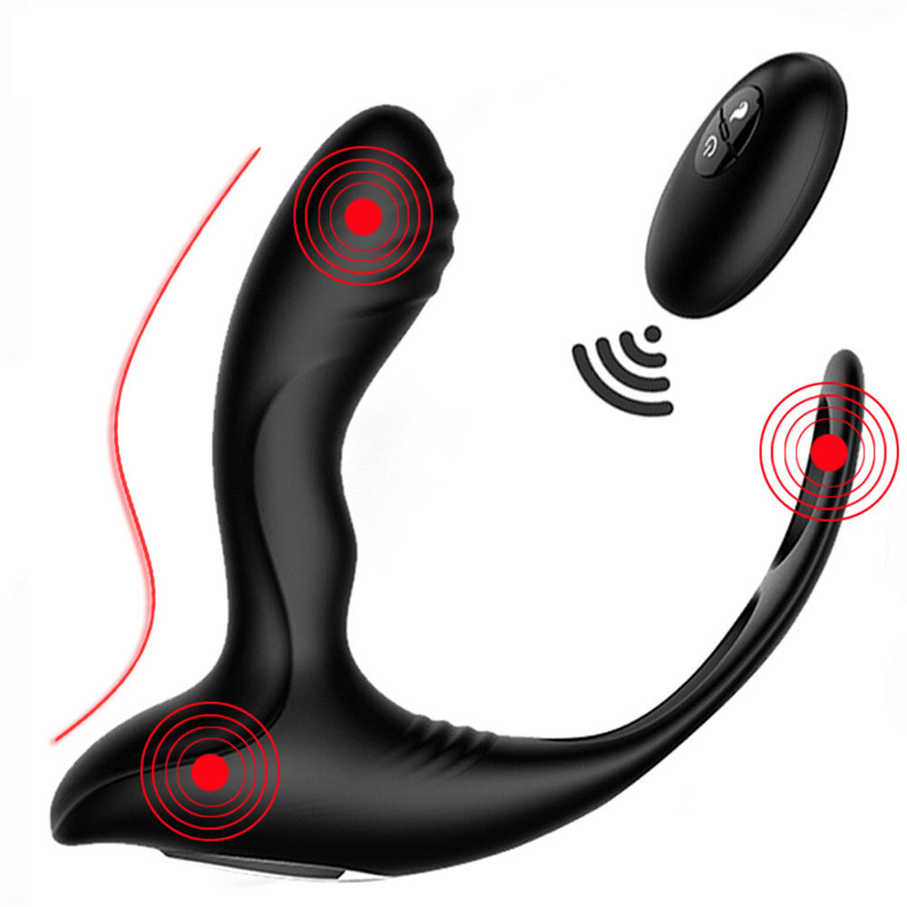 

Heating Prostate Massage Vibrator Sex Toys For Men Waterproof Prostate Stimulator Butt Plug Delayed Ejaculation Ring Toy