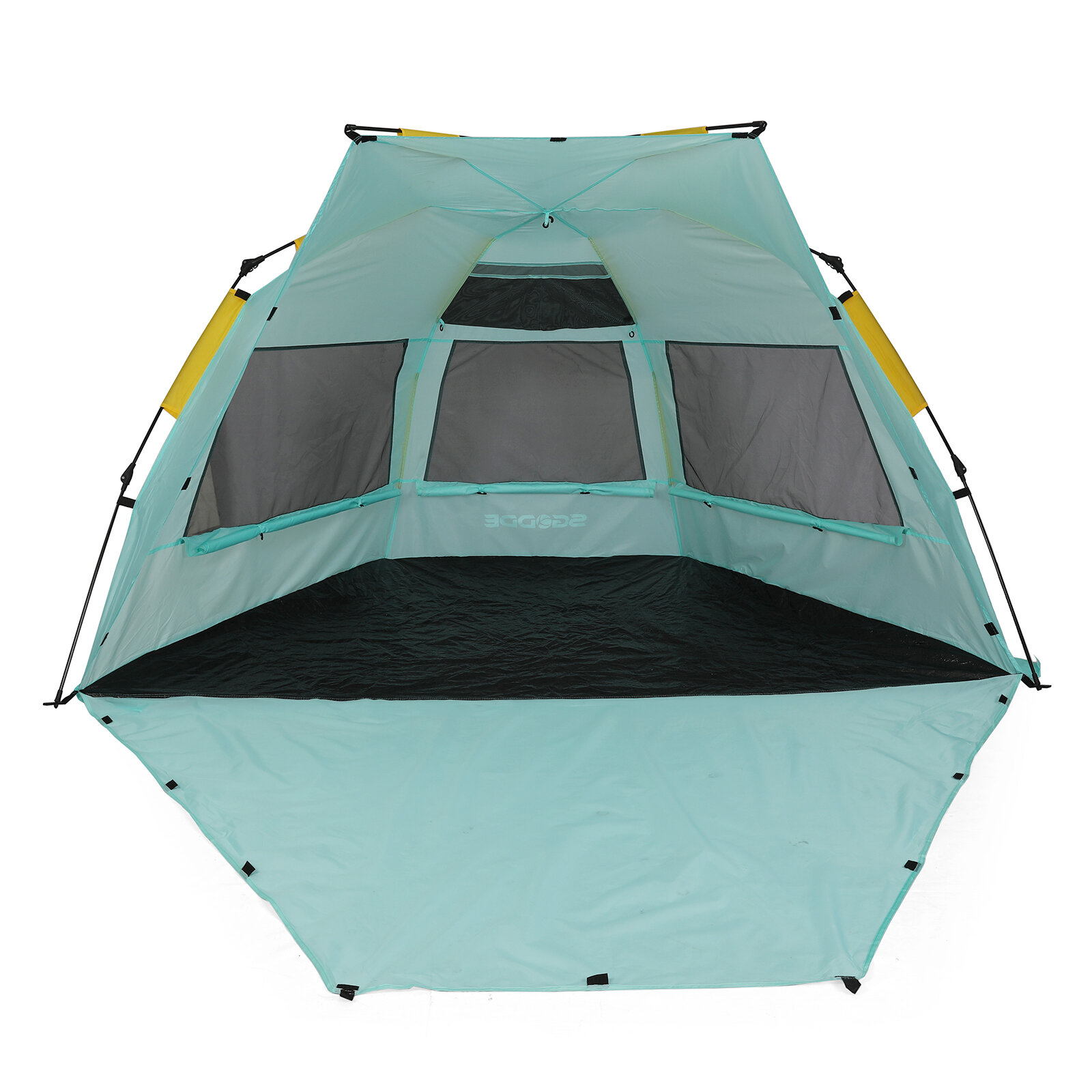 Tienda de campaña impermeable y resistente a los rayos UV UP50+ para camping y playa, con capacidad para 3-4 personas.