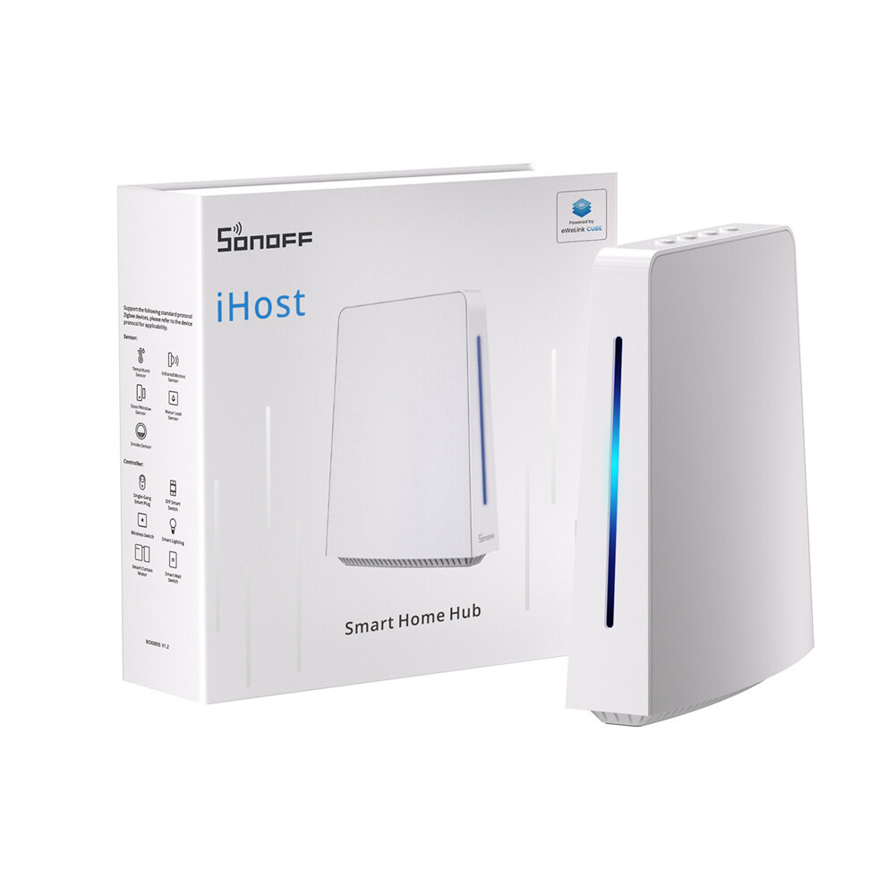 

SONOFF iHost 4GB RV1126 DDR4 Smart Home Gateway Zigbee3.0 WiFi bluetooth Smart Home HUB Local Private Server Locally Con