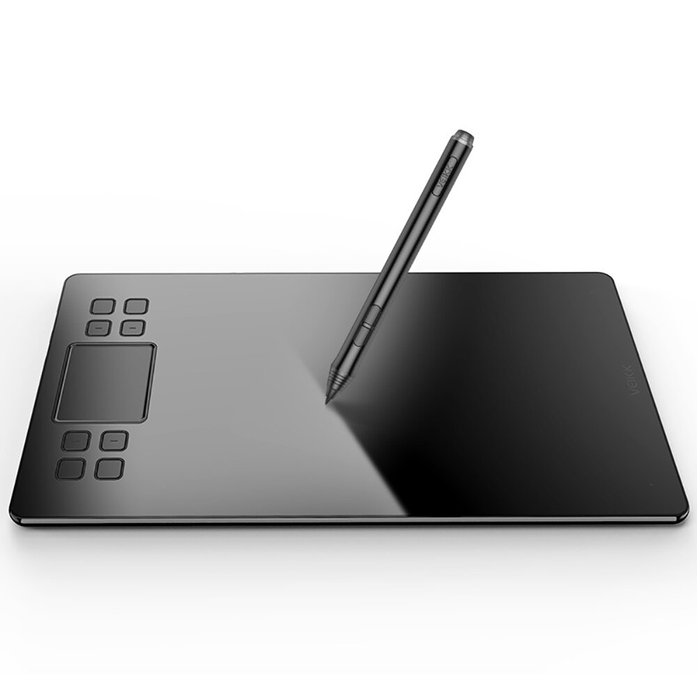 

VEIKK A50 10x6 Inch Work Area Graphics Drawing Tabletwith 8 Hotkeys & Gesture Touch Pad 8192 Levels Battery-Free Pen f