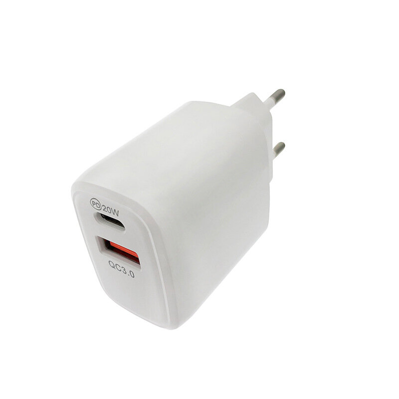 

Bakeey 20W 2-Port USB PD Charger 20W USB-C PD3.0 QC3.0 FCP SCP Fast Charging Wall Charger Adapter EU Plug for iPhone 12