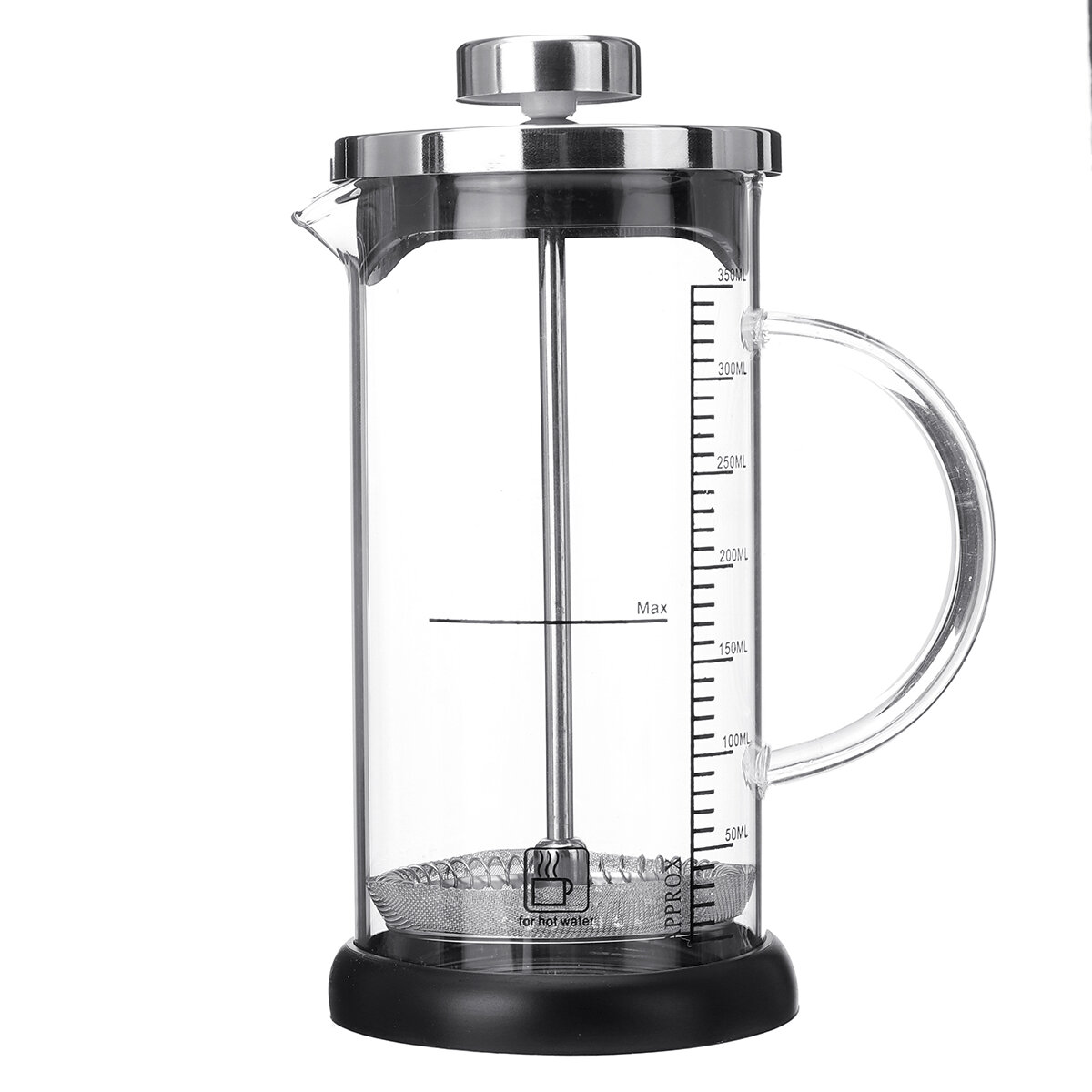 350 ml Dubbelwandige Franse Koffie Plunger Thee Maker Percolator Filter Pers Koffie Ketel Pot Glazen