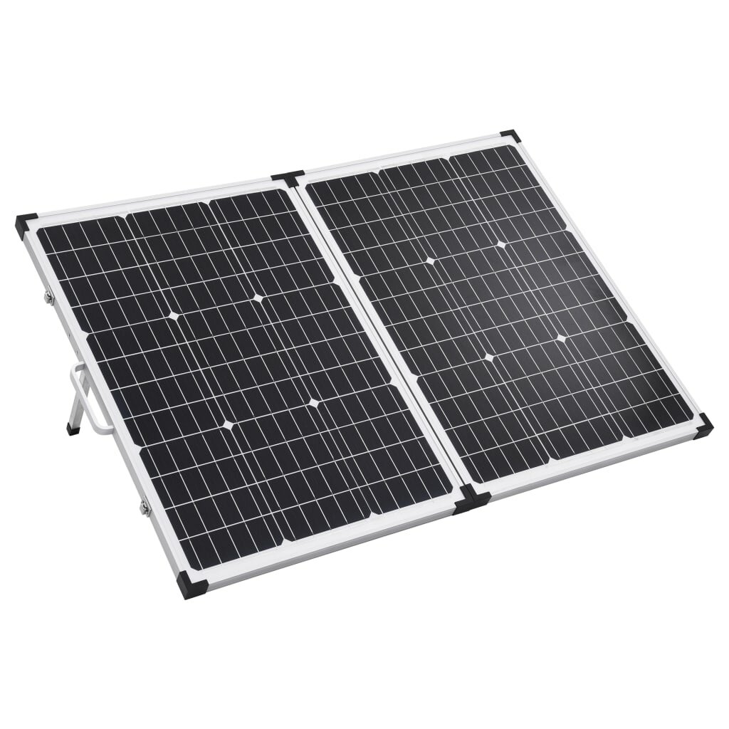 [EU Direct] 120W(2pcs*60w) Αναδιπλούμενο ηλιακό πάνελ 12v Φορητή ηλιακή βαλίτσα Μονοκρυσταλλικό Σύστημα ηλιακού φορτιστή αλουμινίου από γυαλί σκληρ