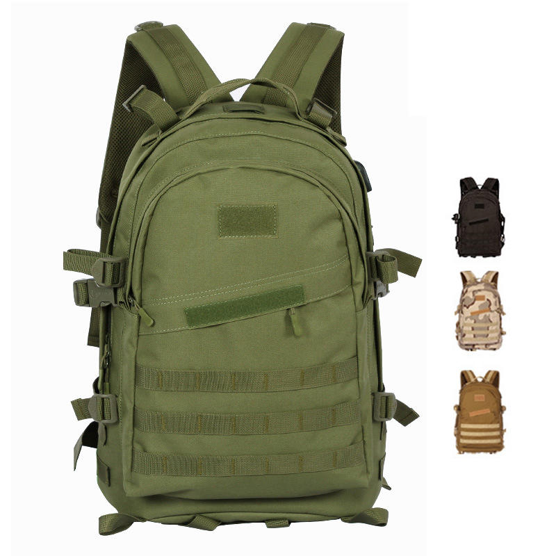 Mochila tática ao ar livre WPOLE BS3 26L 3D, unissex, camuflagem militar, caminhada, caça, armazenamento de choque