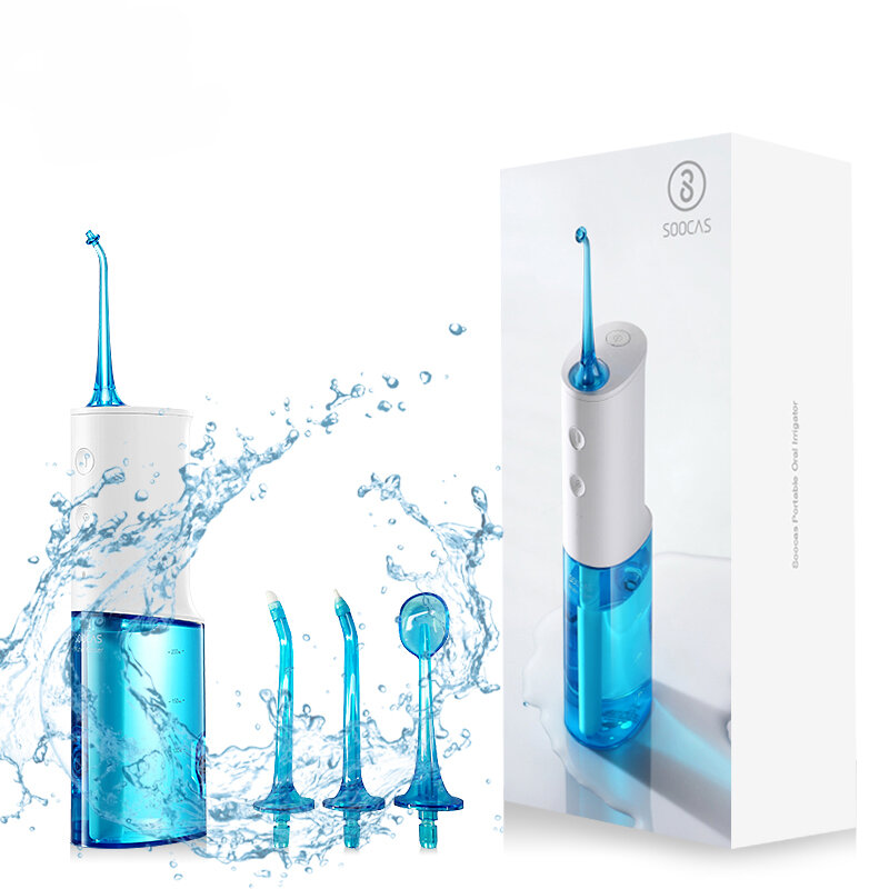 

SOOCAS W3 Portable Oral Irrigator Dental Electric Water Flosser Waterproof USB Rechargeable Tooth Teeth Mouth Cleaner fr