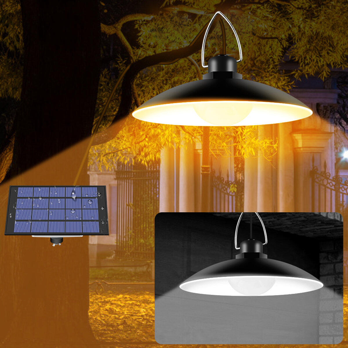 Adjustable Solar Wall Lights Outdoor Waterproof Switch Garden Yard Pathway Lamp Waterproof IP65