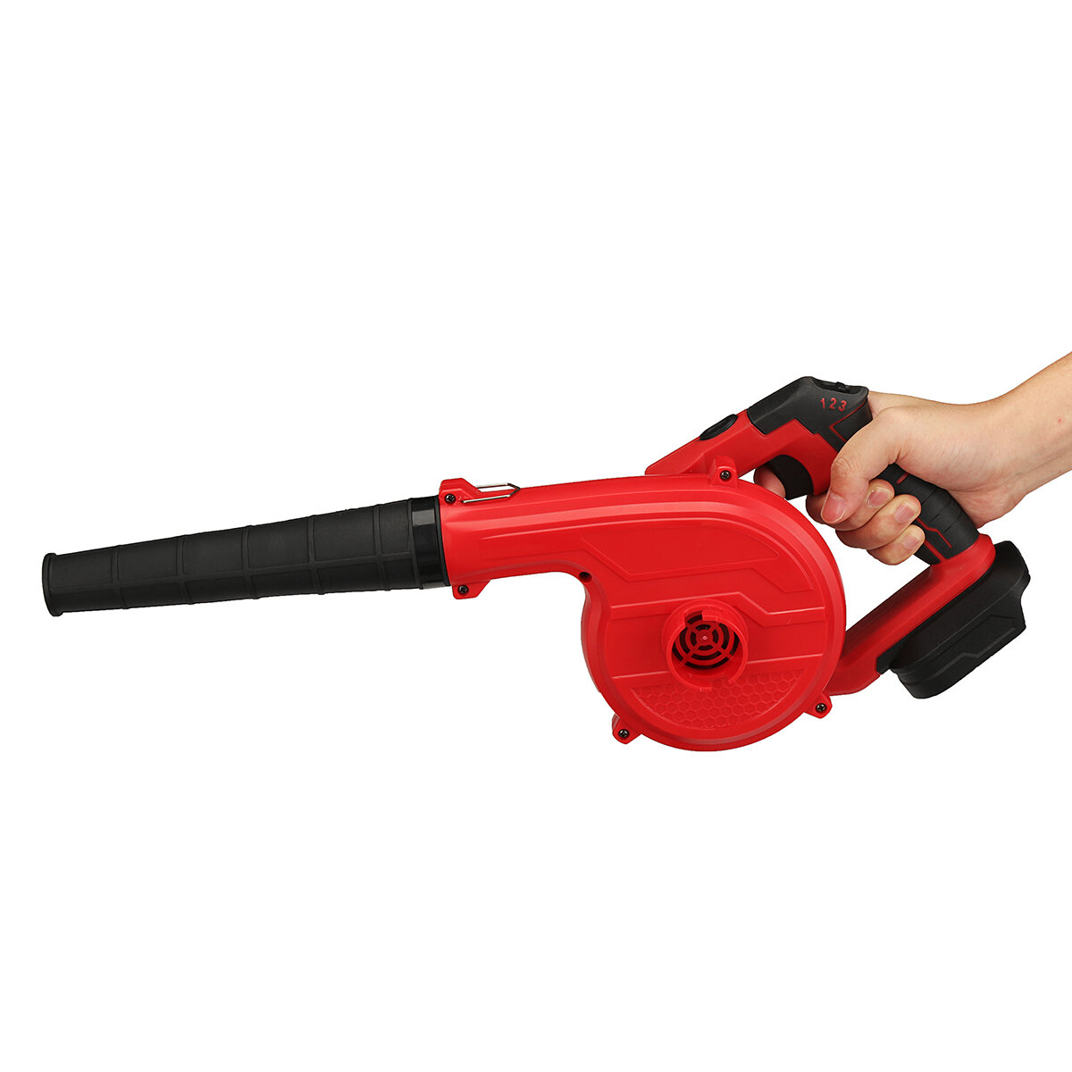 VIOLEWORKS 98VF 2 IN 1 Cordless 180? Rotation Electric Air Blower & Suction Handheld Leaf Computer D