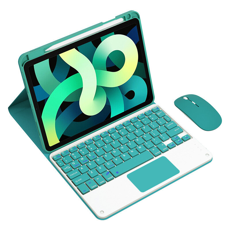 Bluetooth-toetsenbord Muis Case Cover met Pen Slot voor 12,9 Inch iPad Pro 2021 Tablet