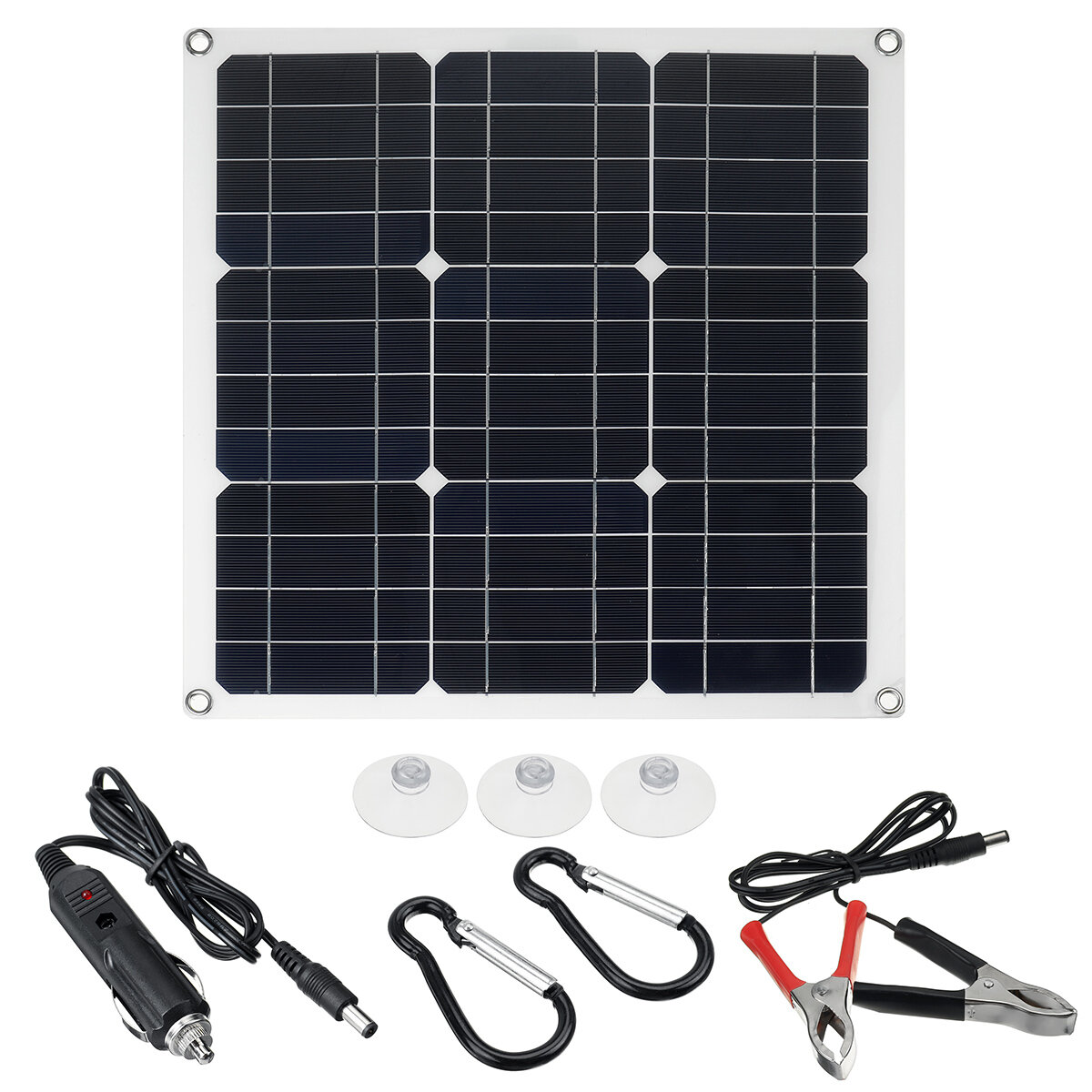 30W 420*420mm Monocrystalline Solar Panel with USB Port