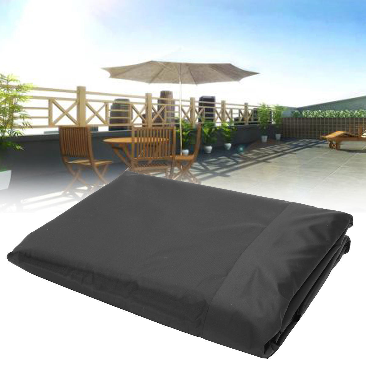 236.2x275.6inch Polyester Shelter Outdoor Waterproof Shade Sail Sun Top Heavy Duty Canopy Awnings