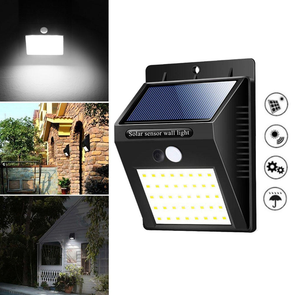 

40 LED Солнечная Power Light PIR Motion Датчик Безопасность На открытом воздухе Сад Водонепроницаемы Стена Лампа
