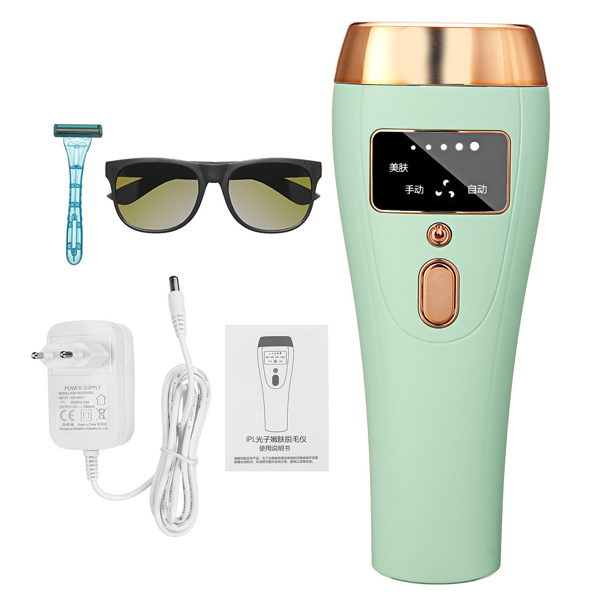

999,999 Flashes IPL LCD Permanent Hair Removal Device 5 Modes Laser Painless Epilator
