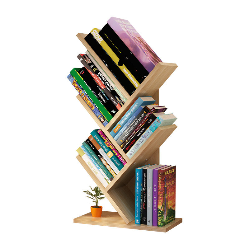 الإبداعية اللون تخزين الرف 3 طبقات على شكل شجرة رف الكتب رف بسيط مكتب تخزين الرف للمنزل والمكتب