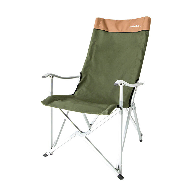 CAMPOUT Outdoor Folding Camping Chair 150KG Load Capacity Portable Heavy-Duty Wear-resistant Hiking Fishing Stool Chair Beach Seat