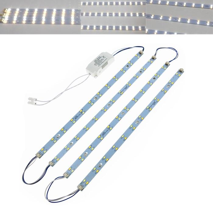 24W SMD5730 LED Bar Staal licht met Power Driver Pure White + Warm Wit AC165-250V