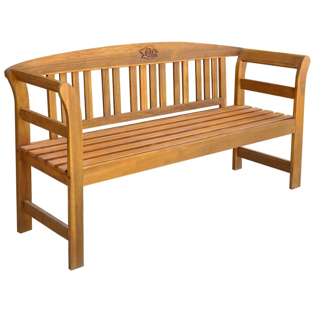 Garden Bench 61.8” Solid Acacia Wood